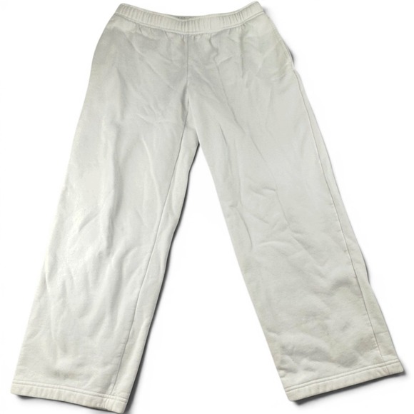 Aritzia Pants - Aritzia Cozy Sweatfleece Mega Straight Sweatpants Women M White Sportswear